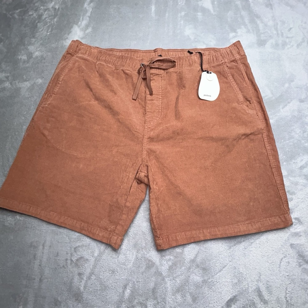 Prana Men's Corduroy Shorts in Rust